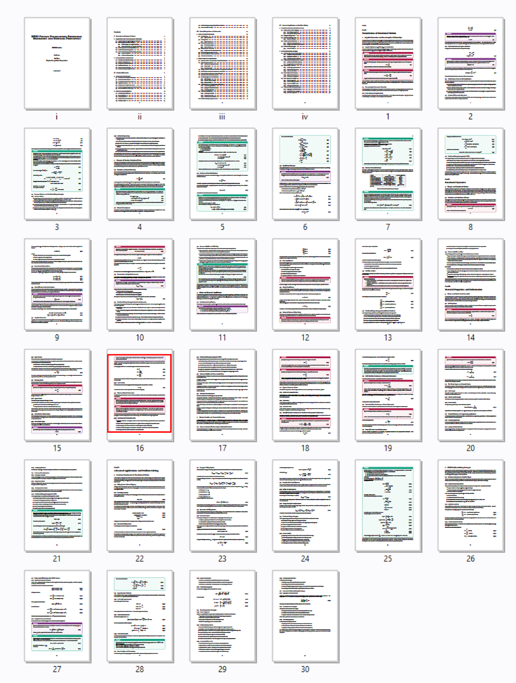 Full session thumbnail overview
