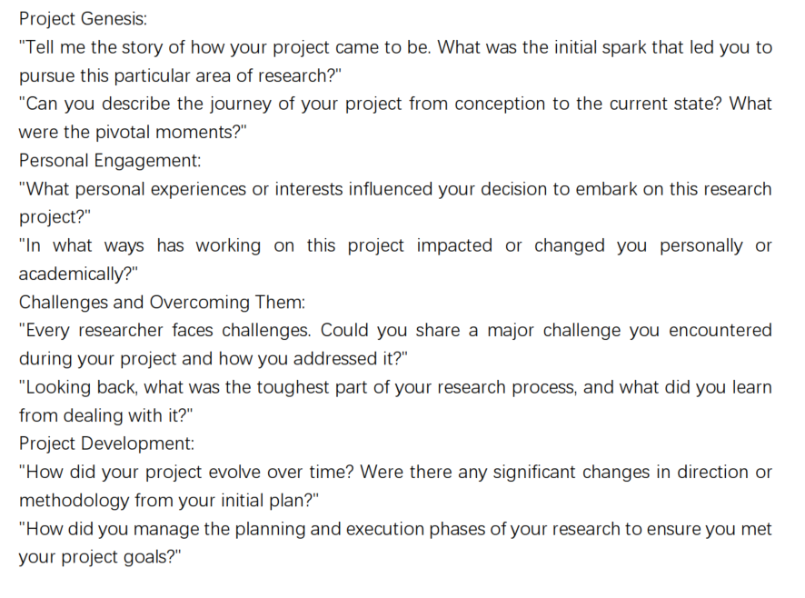 Technical question preparation framework